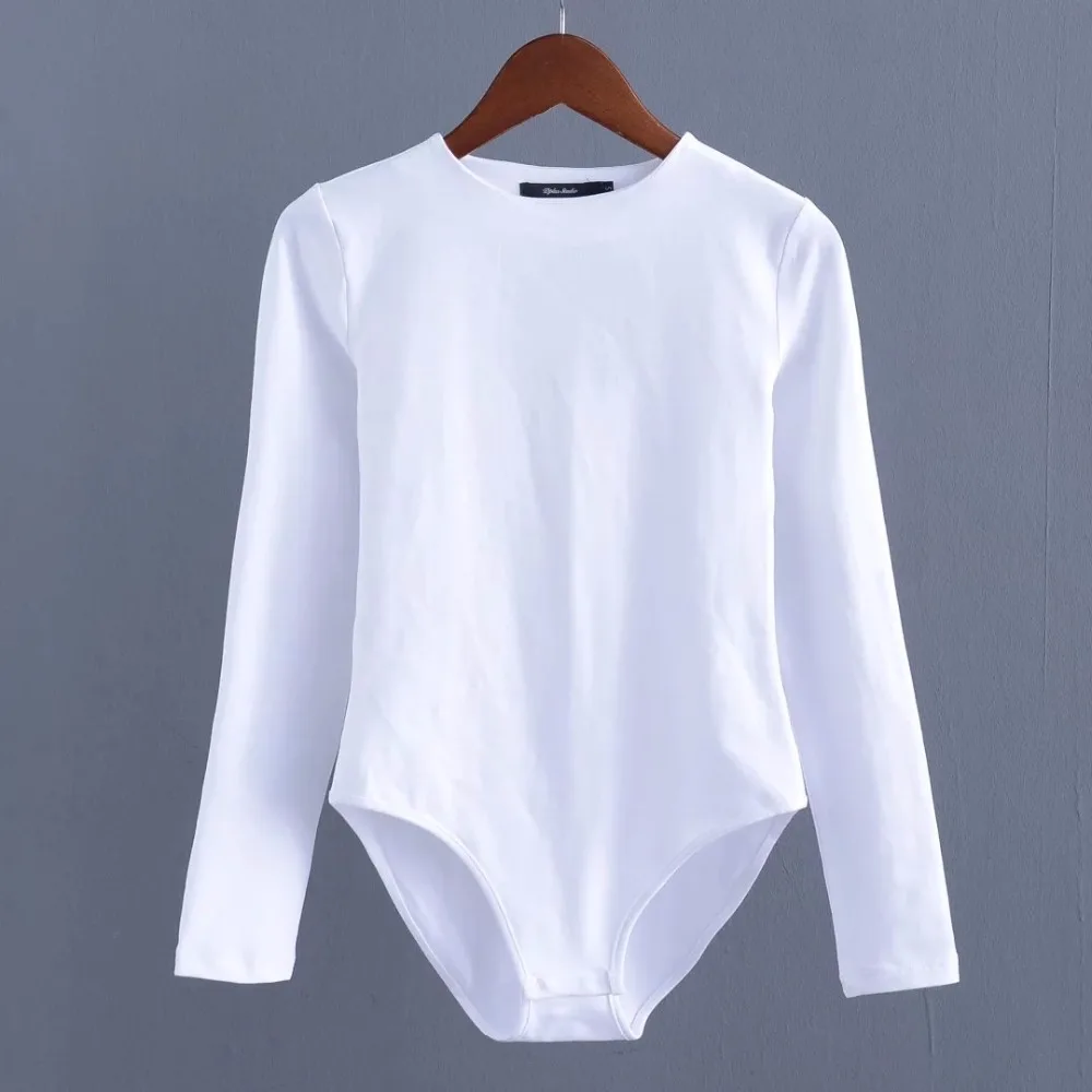 

Buenos Ninos solid 5 colors cotton jumpsuits&rompers o-neck long sleeve all-match bodycon bodysuits 40