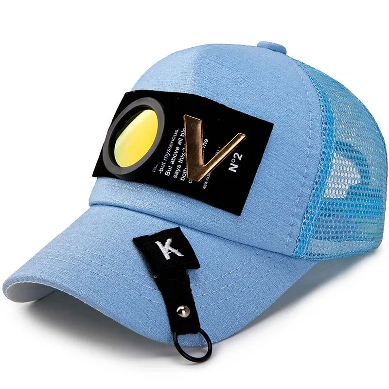 Новинка,, выбор дизайна, популярные брендовые роскошные шапки с буквами OV икона, шапка высшего качества, фирменная бейсболка с иконой - Цвет: blue