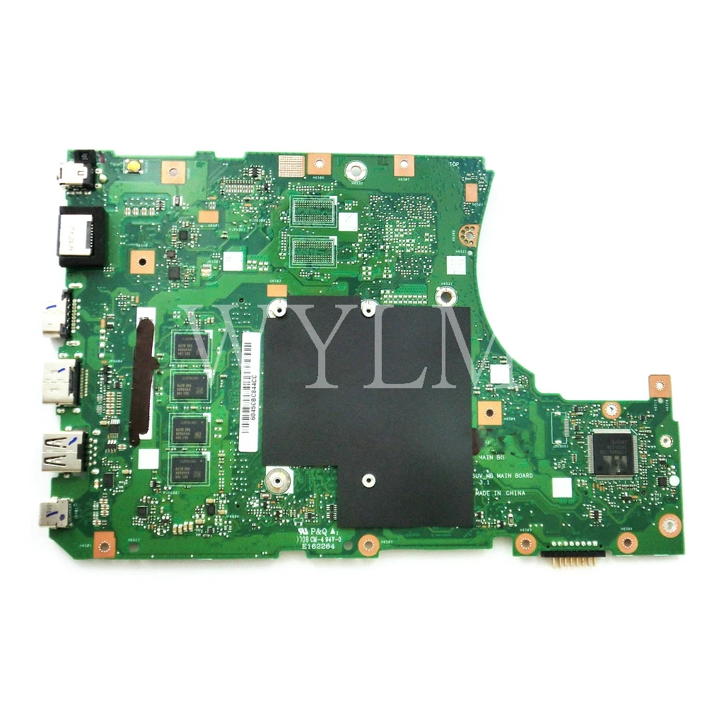 low cost  X556UAK/X556UV I3-6100CPU With 4GB RAM mainboard REV3.1 For ASUS X556U X556UQ X556UR X556UV laptop 