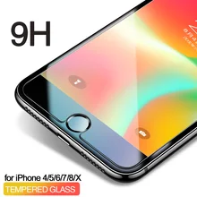 EQZ Nano высококачественное закаленное стекло для iphone 6, 6 S, 7, 7 plus, 5S, 4S, 8, 8 plus, iphone 7, защита экрана, закаленное стекло для iphone