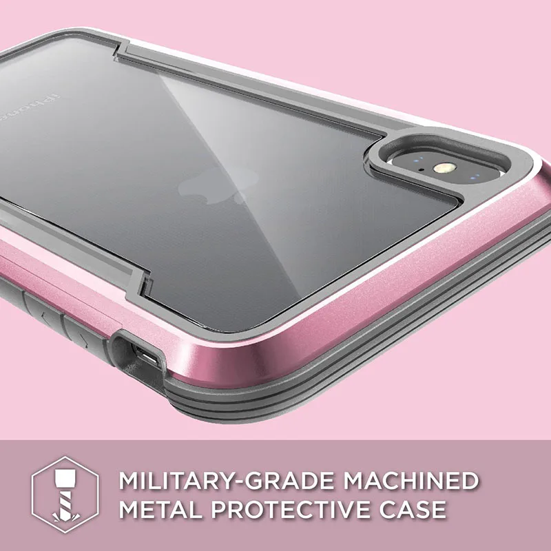 X-Doria Defense DropShield чехол для телефона для iPhone XR XS Max военный класс дропшиппинг протестированный чехол для iPhone X XS Max Алюминиевый Чехол