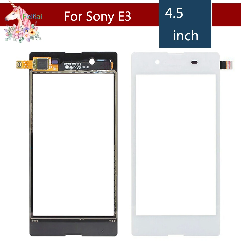 10 шт./лот 4 5 &quotдля Sony Xperia E3 D2203 D2206 сенсорный ЖК-экран дигитайзер Датчик внешняя