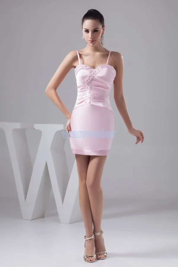 

free shipping 2013 new design hot seller sweetheat sexy mini crystal beading custom size/color pink mermaid bridesmaid dresses