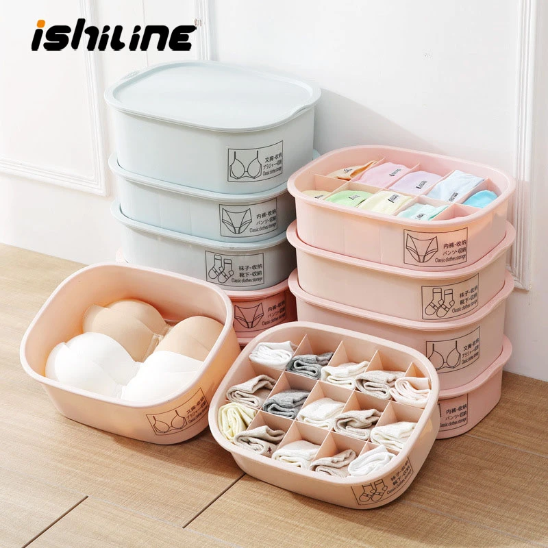 Ropa interior sujetador calcetines caja de almacenamiento organizador armario guardarropa caja de cajones para corbatas bufanda ropa hogar almacenamiento organización|Cajas y recipientes de almacenamiento| - AliExpress