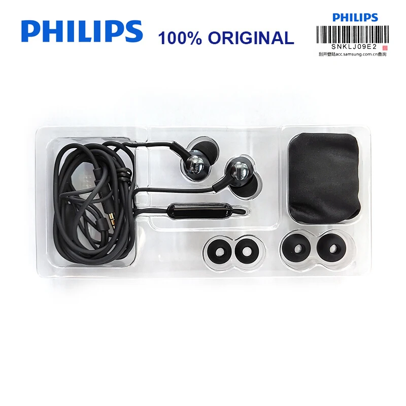 PHILIPS PRO6105 HIFI в ухо Проводная гарнитура встроенный микрофон Hi-Res для компьютера/мобильного/MP3 официальная сертификация