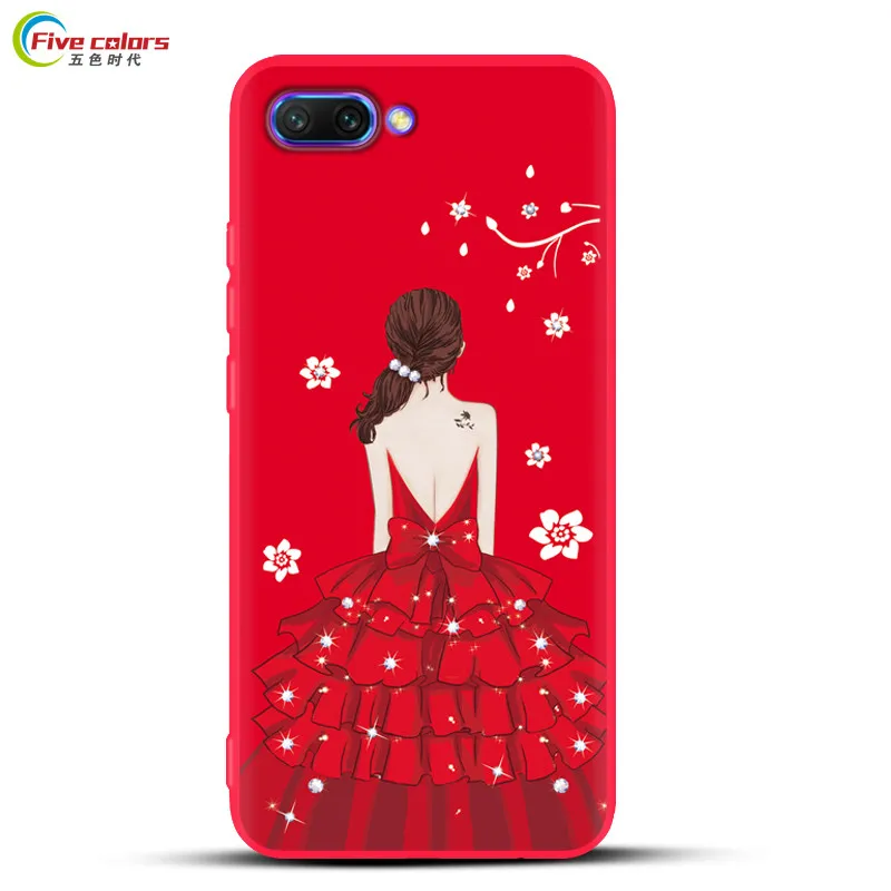 Anti-knock Silicone Coque Huawei Honor 10 Case Cover Soft TPU Painted Phone Full Protective Back Funda Lite |