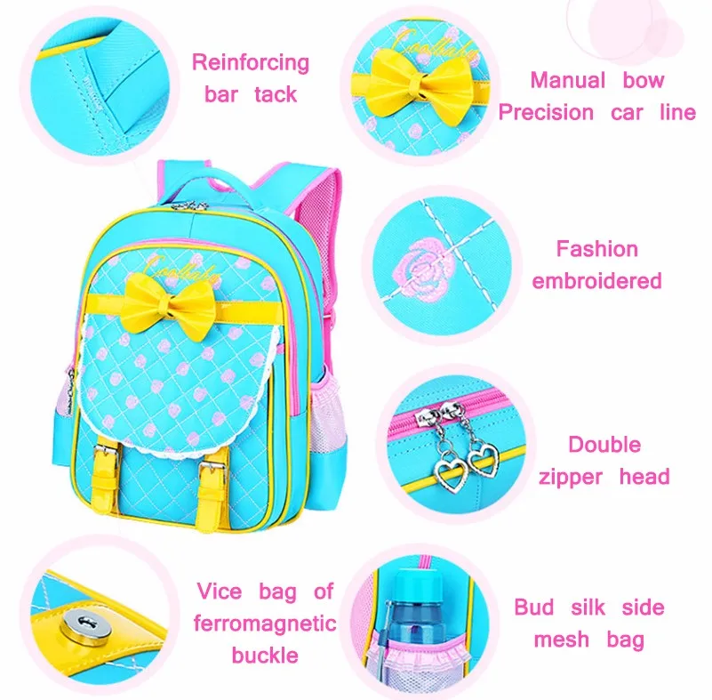Новые детские школьные рюкзаки для девочек, высококачественные водонепроницаемые нейлоновые детские школьные рюкзаки, сумка для книг