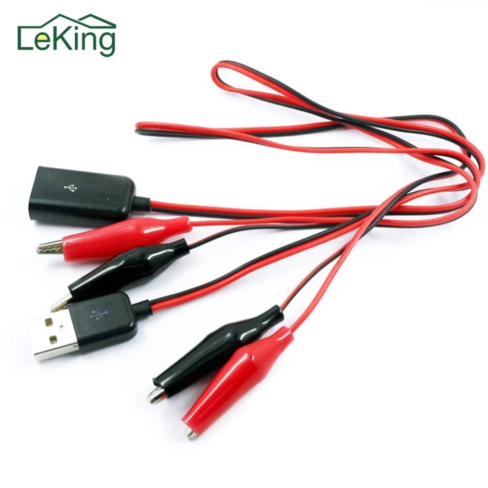 USB тестер типа Аллигатор с разъемом папа или мама на измеритель напряжения