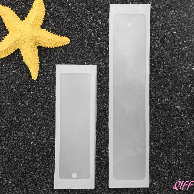 

Drop&Wholesale Rectangle Silicone Mold Mould Epoxy Resin Jewelry Bookmark DIY Craft with Hole APR28
