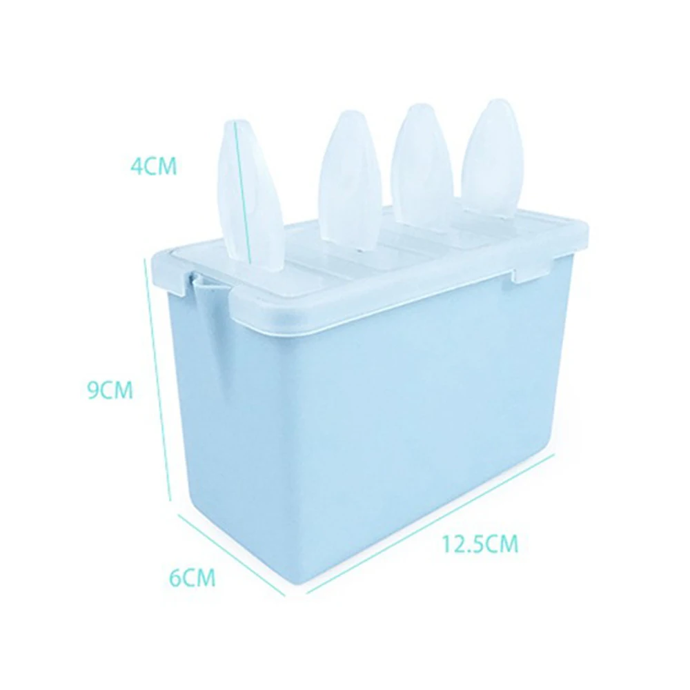 Леденец плесень поднос кухня 4 цвета 4 ячейки замороженный кубик льда Форма для мороженого самодельный Лед Крем инструменты для