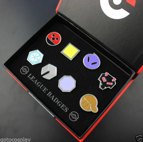 Pokemen Pocket Monster Metal 8 шт. Значки для костюмированной вечеринки детей коллекция