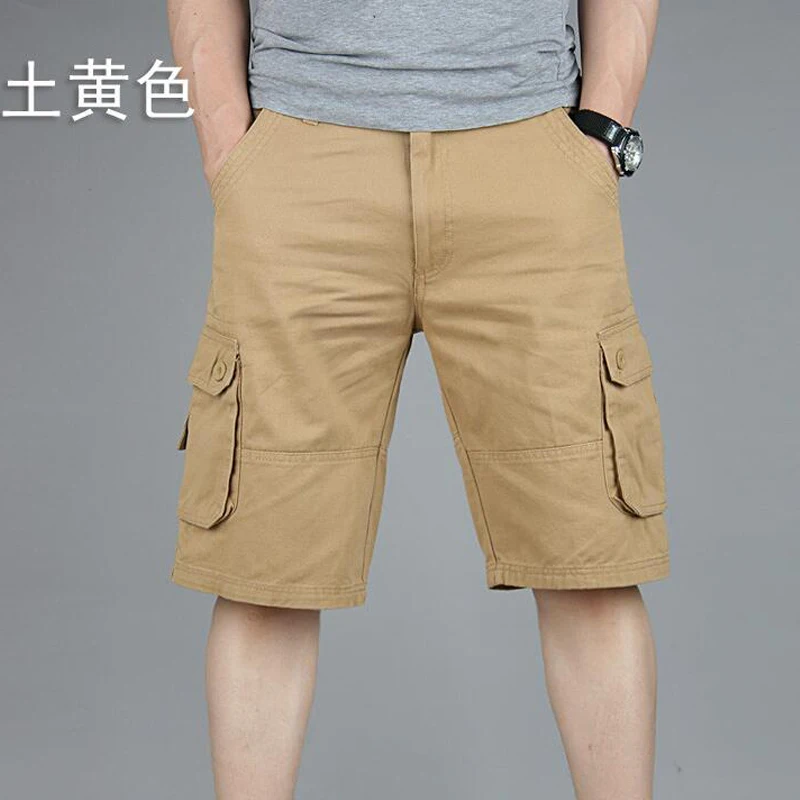 Мужские летние повседневные шорты Карго в стиле хип-хоп, мужские шорты для бега, военные короткие брюки, большие размеры 46, спортивные штаны