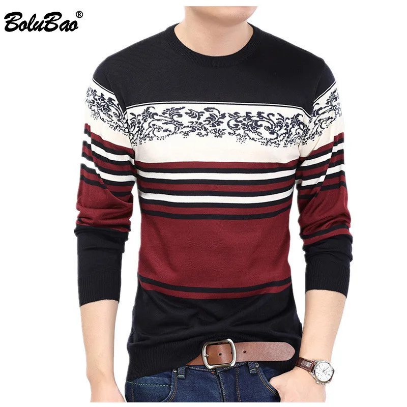 BOLUBAO Fashion Brand Men Splice Sweater 2018 Winter Men's