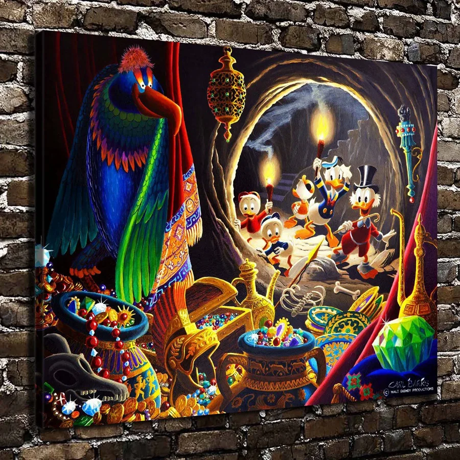 H2045 Uncle Scrooge Mcduck Donald Duck Animal .HD Canvas Print Home