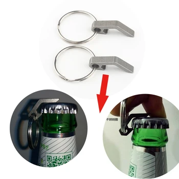 

Best 1pc EDC Gear Mini Lightweight Bottle Beer Opener Key Ring Pocket Multifunctional Tool Utility Gadget Outdoor Camp Hike