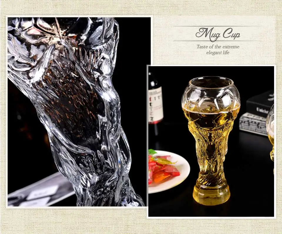 450ml Large Glass Coffee Mug Travel Coffee Cups and Mugs Hercules SoccerFootball Transparent Creative Milk Drink Water Beer Mug (4)