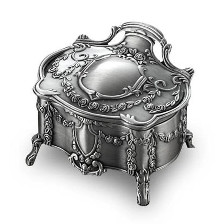 

OGRM Metal Crafts LOTR Morning and Night Elf Ring Box Jewelry Box Gift Box Tin Alloy Collection Ring Box
