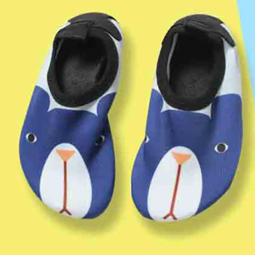 Новое поступление; Летняя Пляжная детская обувь для подводного плавания; Нескользящие Детские туфли кожаные для дайвинга для мальчиков и девочек; Лидер продаж; X93002X - Цвет: Синий