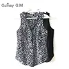 Fashion Chiffon Summer Women Vests Blouses New Womans Tank Tops Female Off Shoulder V-Neck Blusas Shirts Plus Size Clothes 2