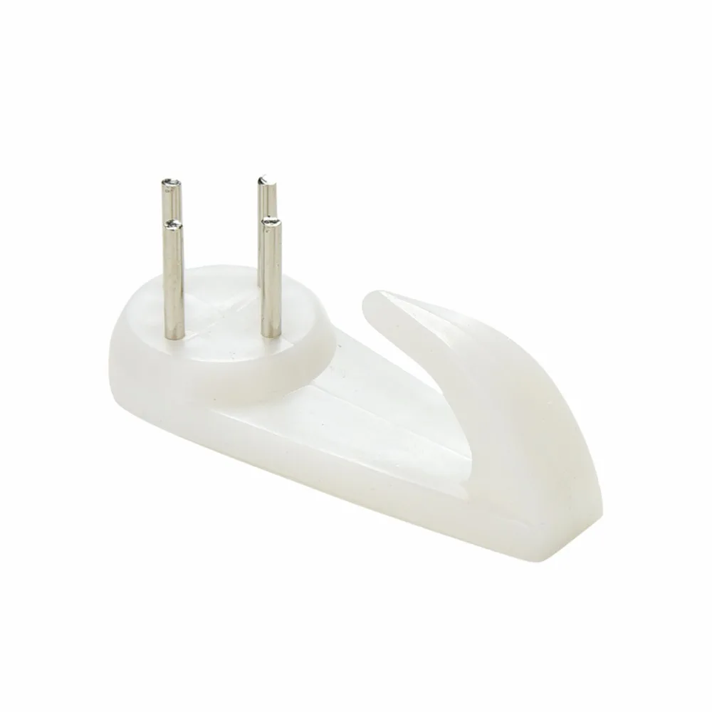 20Pcs/lot White Plastic Hard Picture Frame Wall Hooks Photos Mirror Gadgets Hanging Hangers for Bathroom Drawing Room Wall Studs