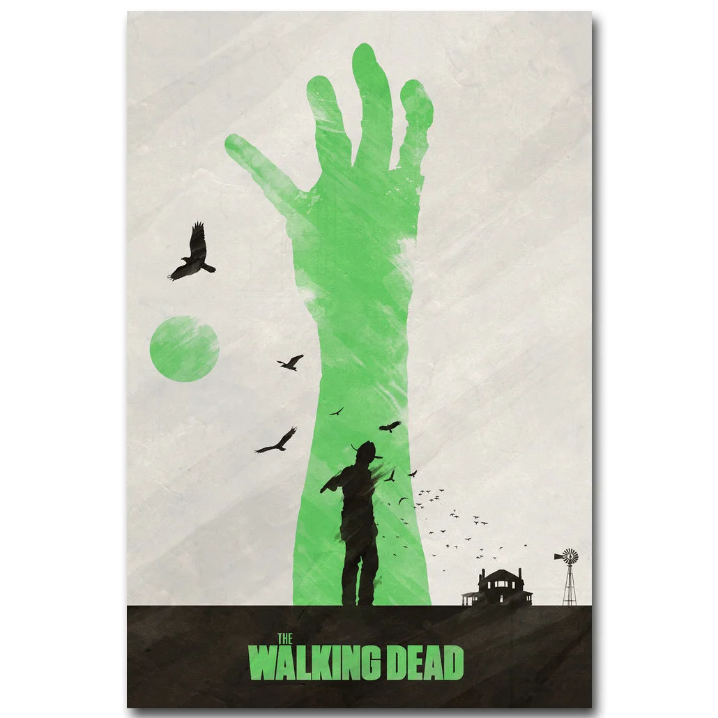 T-732 Art Poster The Walking Dead TV Series US TV Series Daryl Rick Silk Print