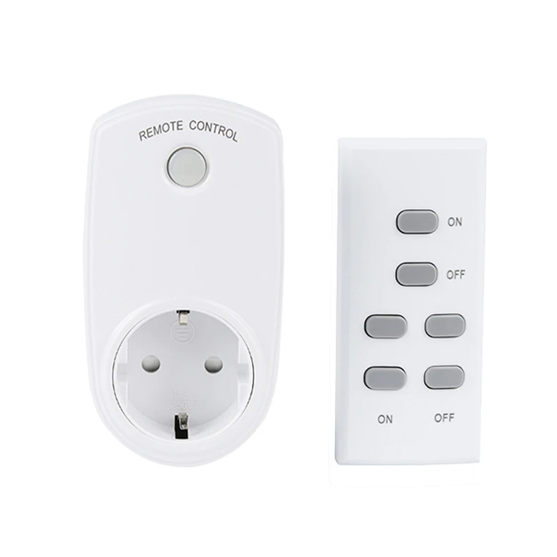 

ESPLENTY Smart Plug Remote Control Wireless Socket EU Standard (1 Socket+1 Remote)