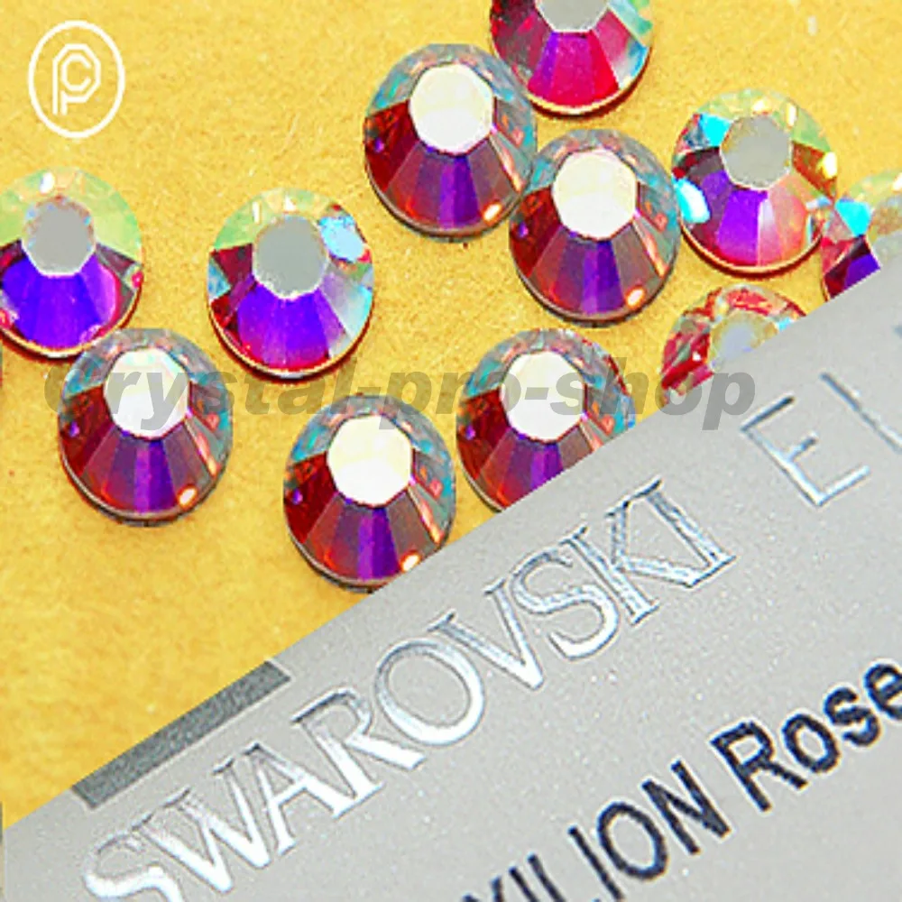 Элементы Swarovski AB Crystal(001AB), ss14(3,5-3,6) мм, 12 штук(без горячей фиксации) Стразы 14ss для дизайна ногтей