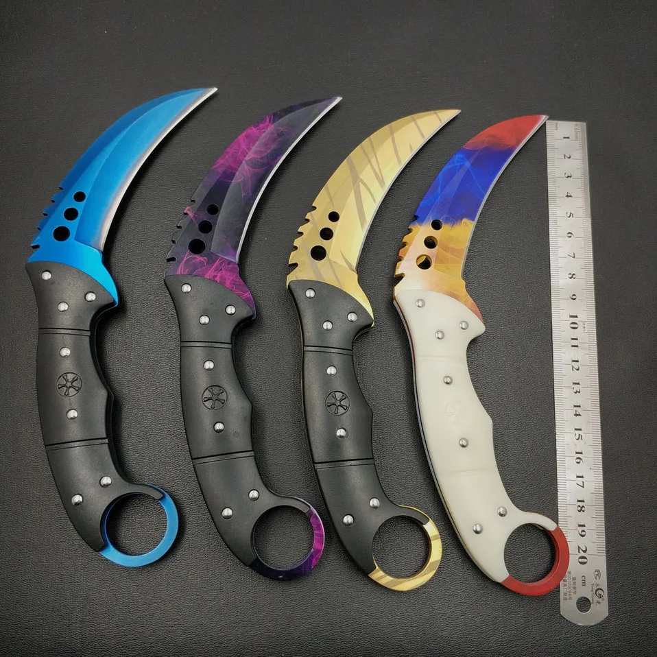 Cena Dropship tactical CSGO karambit nóż tygrys ząb ostrze stałe nóż doppler polowanie rescue nóż znikną kolor płaszcza nóż