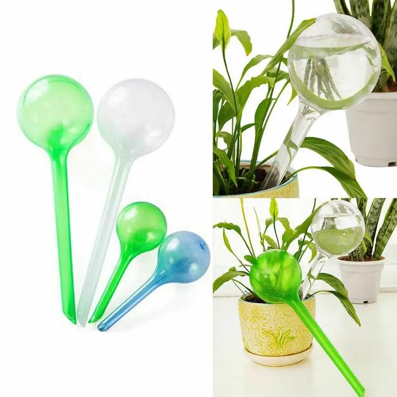 Imitation Glass Ball Automatic Watering Bulb Travel Dripper Plastic Ball Garden Dripping Device 5Pcs Plant Watering Globes Lazy Waterer 
