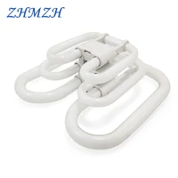 220V 2D четырех-контактный лампы-бабочки 10 Вт 21 Вт 38 четыре иглы бабочка трубка триколор энергосберегающая лампа/лампа накаливания Флуоресцентный светильник лампочка - изображение