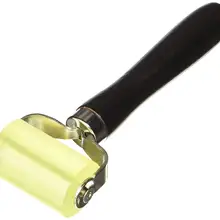 Uxcell автомобиль деревянная ручка звукоизолирующий применение колесо качения ролик 5 см x 3,5 см Звук тускнеющий применение резиновый ролик