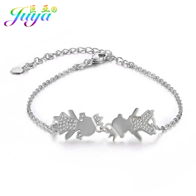 Friendship Jewelry Prince Boy Princess Charms Gold Chains Women Friendship Jewelry Prince Boy Princess Charms Gold Chains Women Fashion Charm Bracelets Mothers Day
