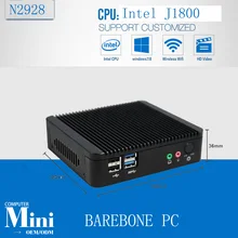 Micro pc мини-компьютер J1800 двухъядерный mini pc Bay trial компьютер j1800 Barebone PC