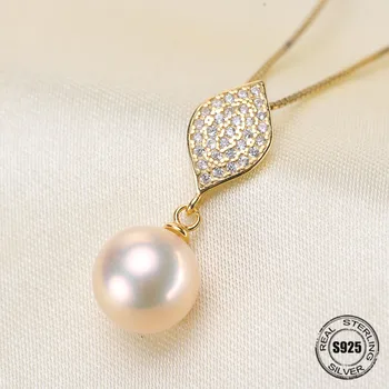 

Free Shipping Special Offer 925 Sterling Silver Pearl Pendant Necklace Pendant Findings Jewelry Parts Fittings Women Accessories