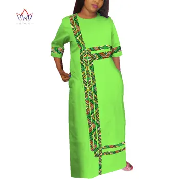 

African Style Ankara Dresses for Women 2019 Lace & Print Splice Party Dress Dashiki Plus Size Traditional African Dresse WY3815