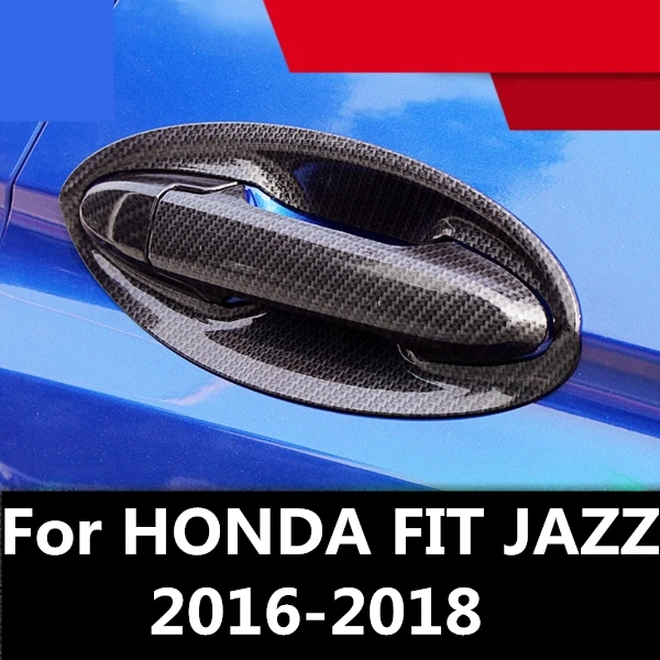

For HONDA FIT JAZZ 2016-2018 Car shape outside door handle cover door bowl frame trim sticker accessories door bowl Accessories