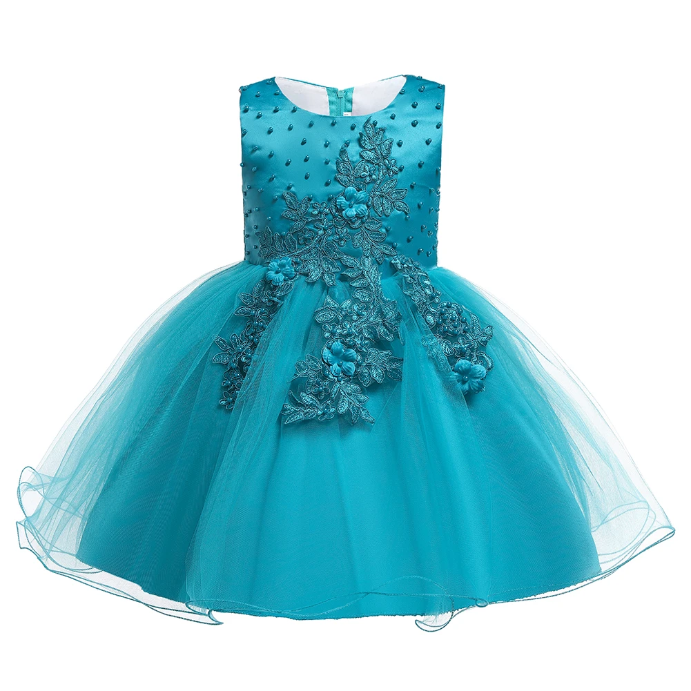 

Flower Girl Dress For Wedding Elegent Baby Girl Birthday Outfits Children Girls First Communion Dresses Girl Kids Party Custumes