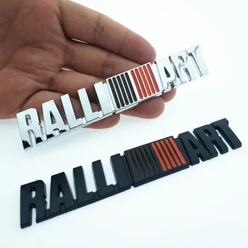 

3D Metal Ralli Art Logo Badge Emblem Car Sticker Car Decal Fit For Mitsubishi RalliArt Lancer Car Styling Accessories