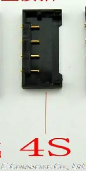 

0000 20 pcs Original New FPC Connector For iPhone 4S Battery Clip Plug On Board Free Shipping