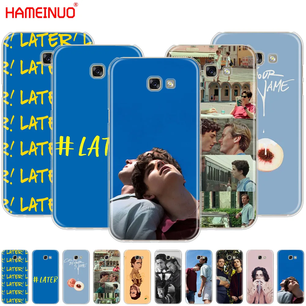 

HAMEINUO call me by your name cell phone case cover for Samsung Galaxy A3 A310 A5 A510 A7 A8 A9 2016 2017 2018