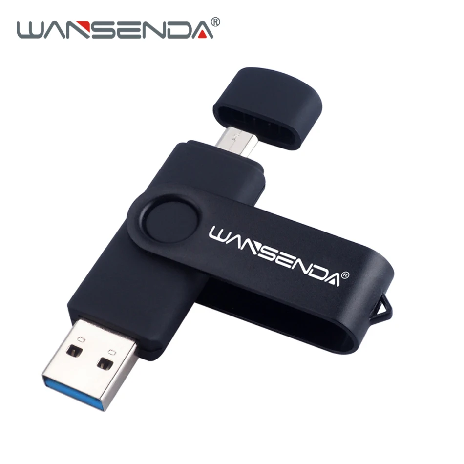 

New usb 3.0 WANSENDA OTG USB Flash Drive Pen Drive for Android/Tablet 16GB 32GB 64GB 128GB 256GB Pendrive 2 in 1 Micro USB Stick