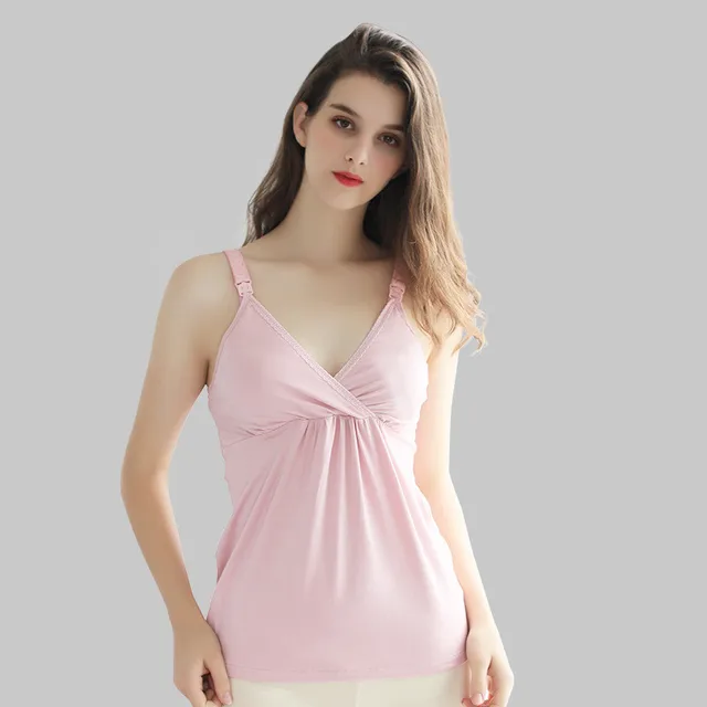 Summer Breastfeeding Sling New Cross-comfortable Stretch Home Nursing Clothes Free Wearing Bra Feeding Clothes Modal