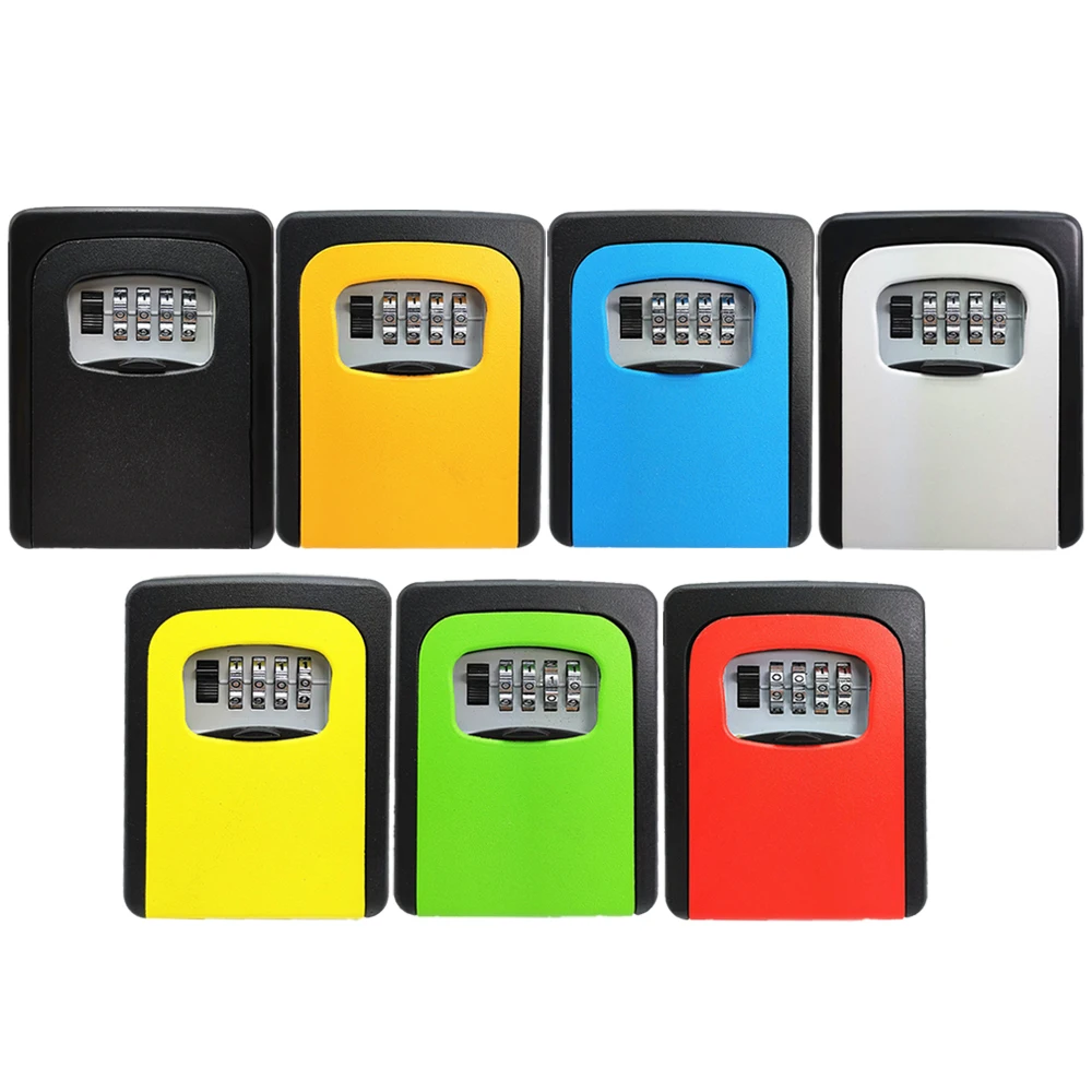 

MH901 Key Lock Box Wall Mounted Key Storage Lock Box With 4-Digit Combination for House Keys Car Keys for Home Office