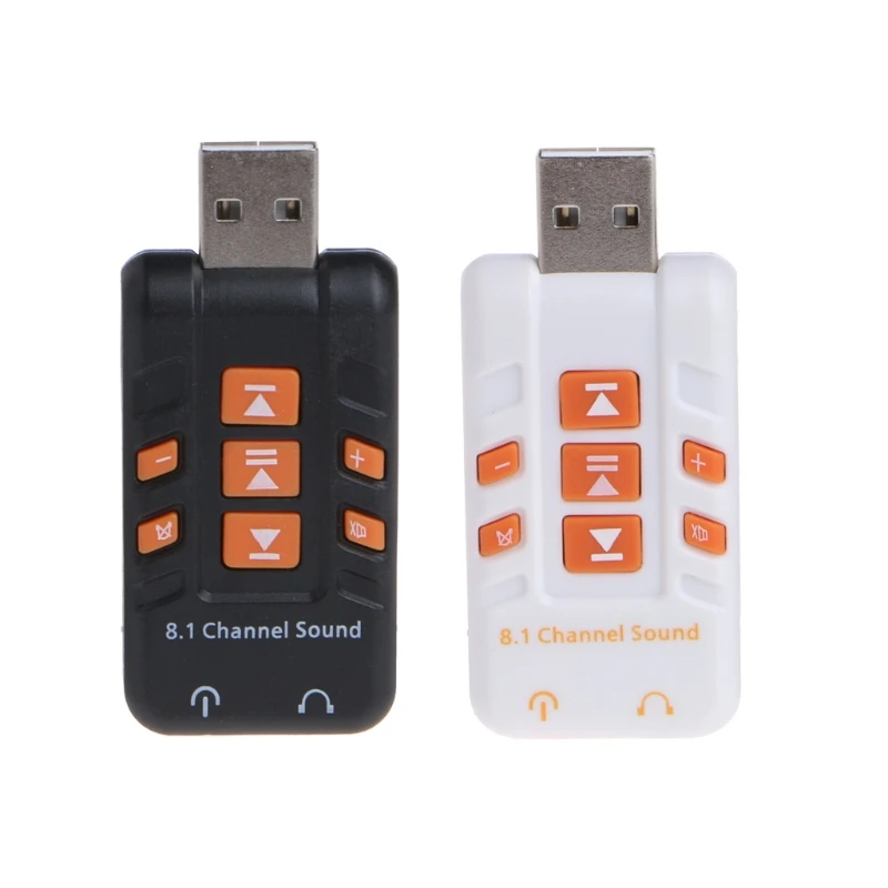 

External USB 2.0 To 3D Audio 8.1 Channel Sound Card Adapter For Windows Android