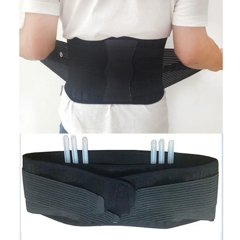 Orthopedic Belt Elastic Back Support Belt Men Adjustable Lumbar Brace Support Back Posture