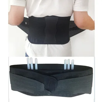 Orthopedic Belt Elastic Back Support Belt Men Adjustable Lumbar Brace Support Back Posture Corrector Brace Back Pain XXXL Y111