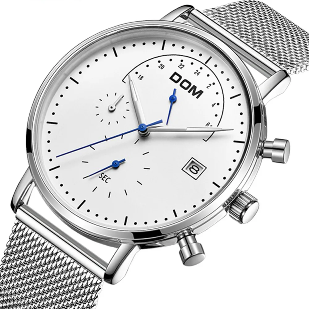 

Watch Men 2019 Fashion Sport Quartz Clock Mens Watches Top Brand Luxury Business Steel Mesh Waterproof Watch Relogio Masculino