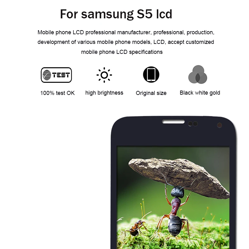 S5 AAA TFT ЖК-экран для samsung Galaxy S5 SM-G900 G900 i9600 G900R G900F G900H G900M ЖК-дисплей сенсорный экран дигитайзер для s5