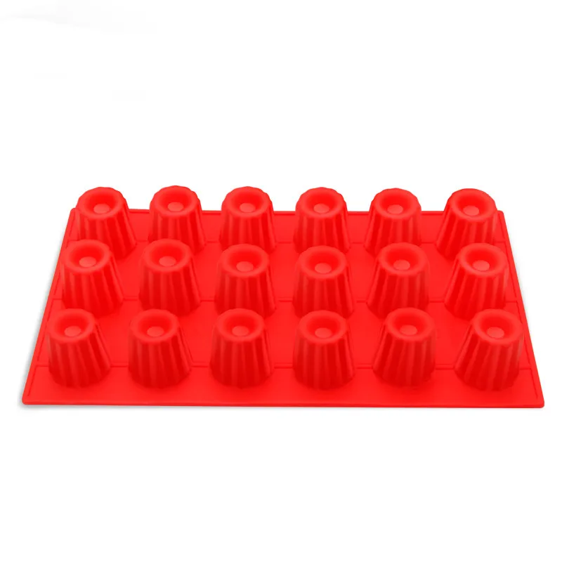 Hot sales 18 Cups Mini Cake Chocolate Silicone Mold Custard Dessert Jelly & Candy Pudding Mould DIY Baking Tools 9