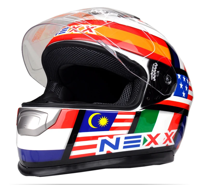 Шлемы NEXX moto rcycle шлем картинг гонки полный шлем флаг шлемы moto casco capacete moto queiro